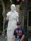 Julia wiht Living Statue